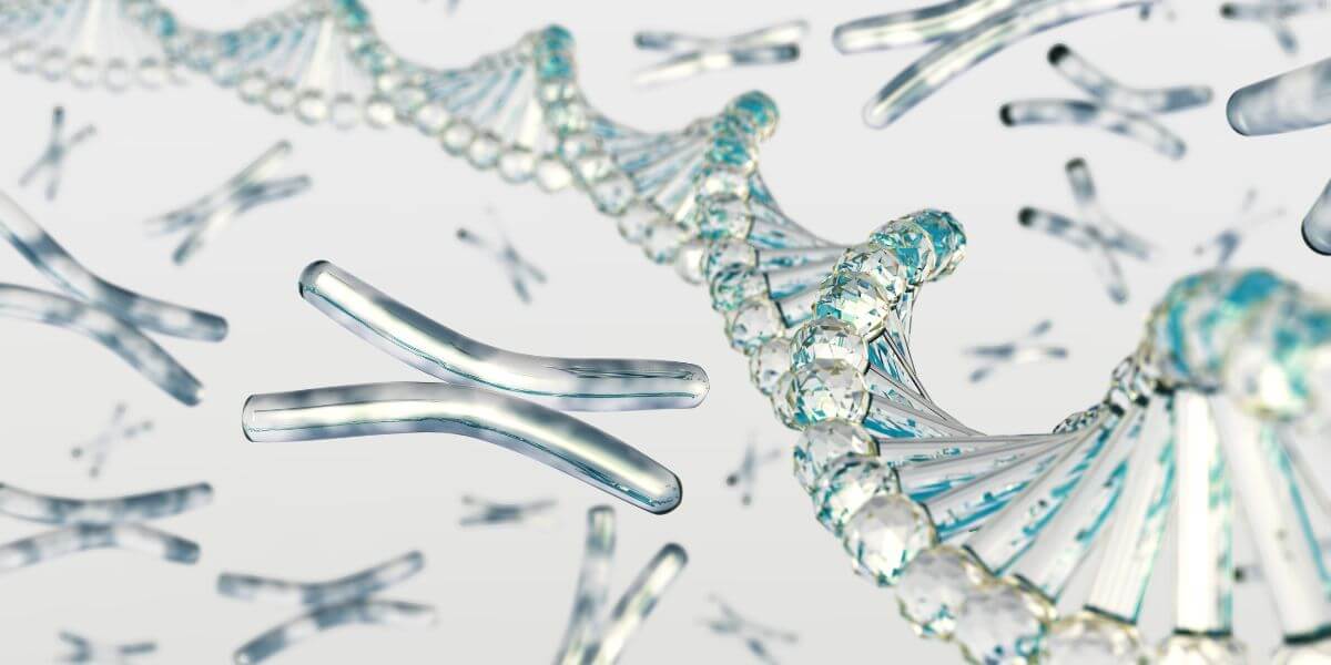 USMLEの生化学・生理学・病理学を象徴する遺伝子イメージ